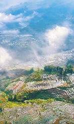 哈尼梯田气象万千