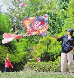 且趁春风放纸鸢